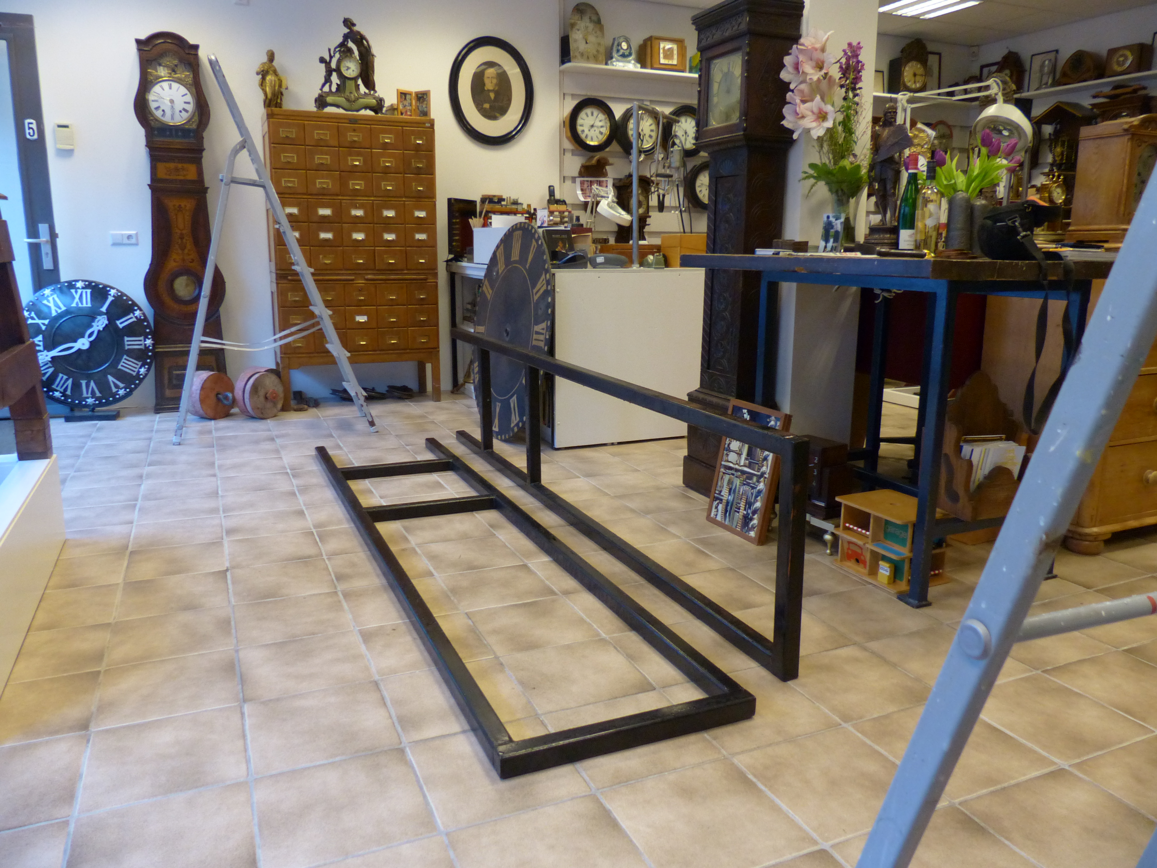 Torenuurwerk van Schagen op de nieuwe lokatie